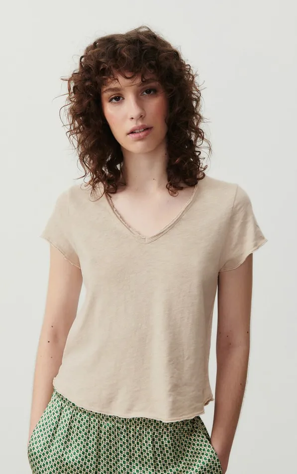 American Vintage Short Sleeve TShirts Women TShirt Sonoma Vintage Mastic