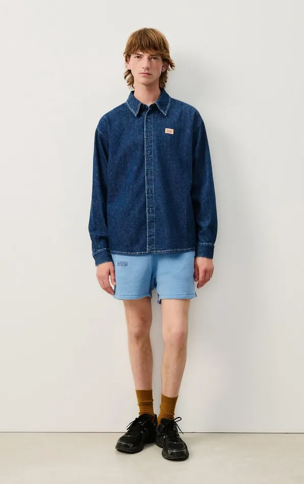 American Vintage Shorts Men Shorts Doven Overdyed Sky American Vintage Shorts Men Shorts Doven Overdyed Sky