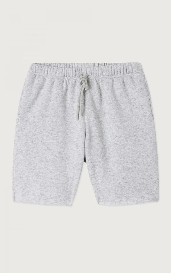 American Vintage Shorts Men Shorts Evona Melange Light Grey American Vintage Shorts Men Shorts Evona Melange Light Grey