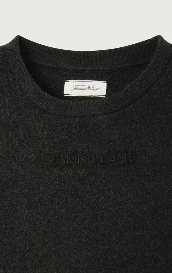 American Vintage Sweatshirts Kids Sweatshirt Bobypark Melange Charcoal