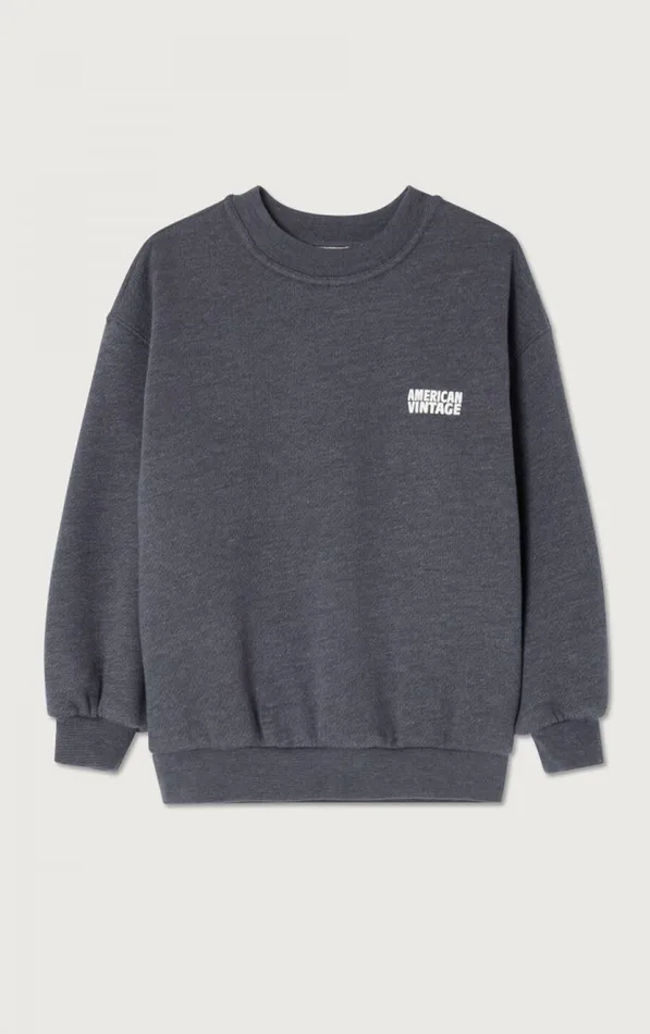 American Vintage Sweatshirts Kids Sweatshirt Doven Overdyed Carbon
