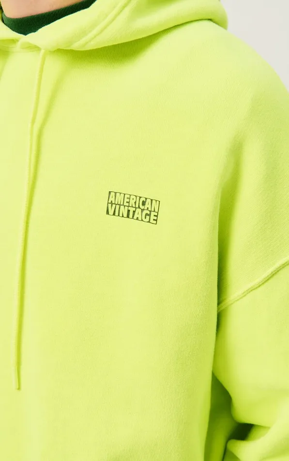 American Vintage Sweatshirts Men Hoodie Izubird Fluorescent Lemon American Vintage Sweatshirts Men Hoodie Izubird Fluorescent Lemon