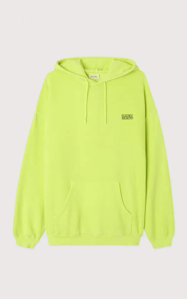 American Vintage Sweatshirts Men Hoodie Izubird Fluorescent Lemon American Vintage Sweatshirts Men Hoodie Izubird Fluorescent Lemon