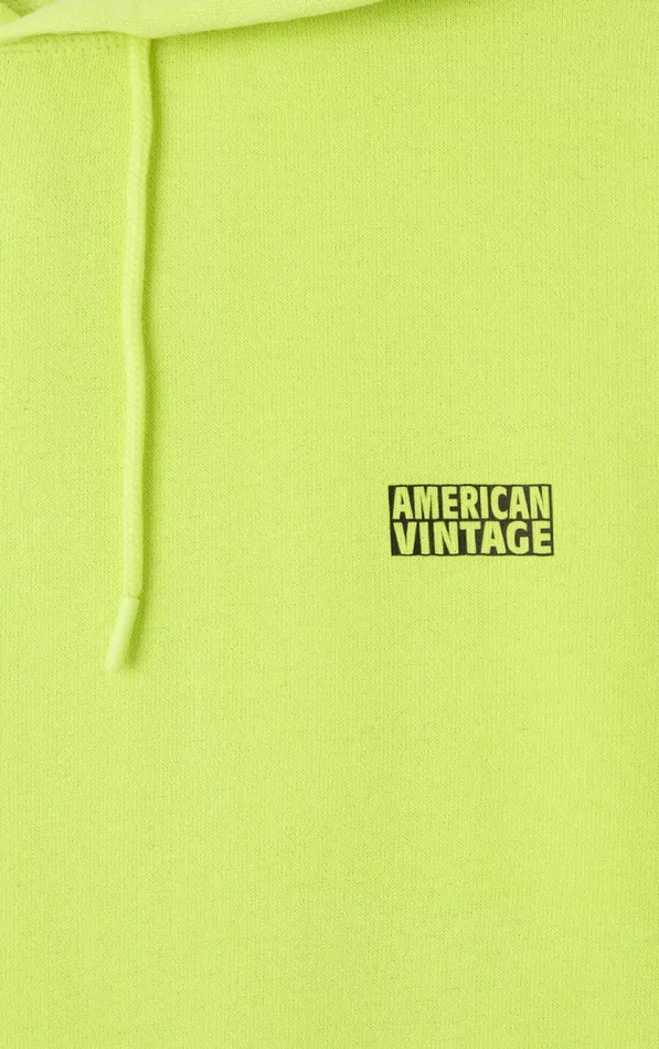 American Vintage Sweatshirts Men Hoodie Izubird Fluorescent Lemon American Vintage Sweatshirts Men Hoodie Izubird Fluorescent Lemon