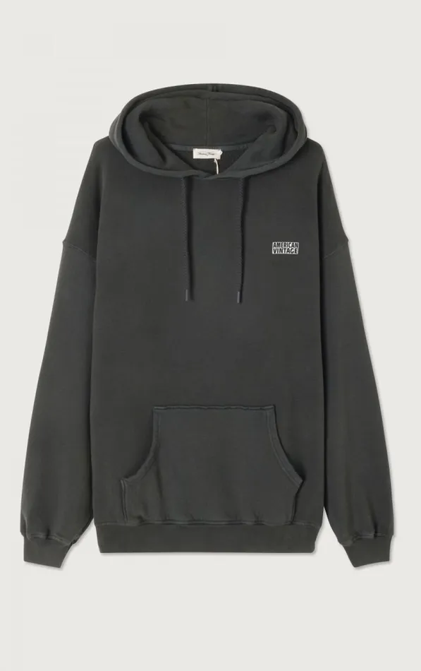 American Vintage Sweatshirts Men Hoodie Izubird Vintage Carbon