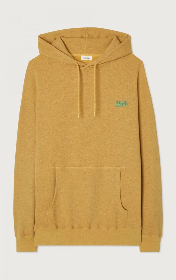 American Vintage Sweatshirts Men Sweatshirt Doven Overdyed Curry