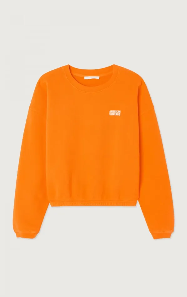 American Vintage Sweatshirts Women Sweatshirt Izubird Fluorescent Medlar