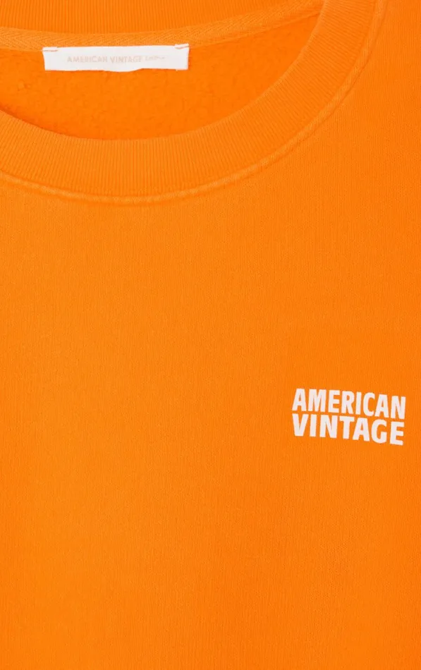 American Vintage Sweatshirts Women Sweatshirt Izubird Fluorescent Medlar
