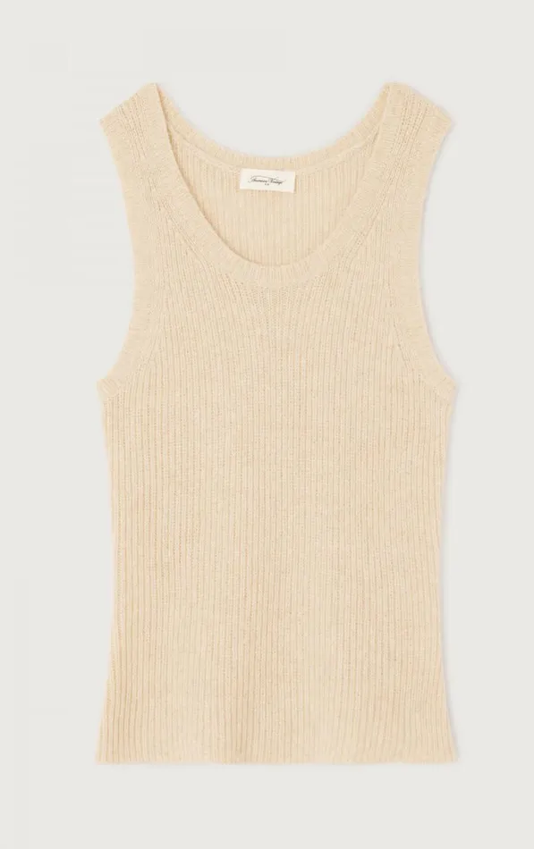 American Vintage Tops and Tanktops Women Tank Top Falyday Melange Biscuit
