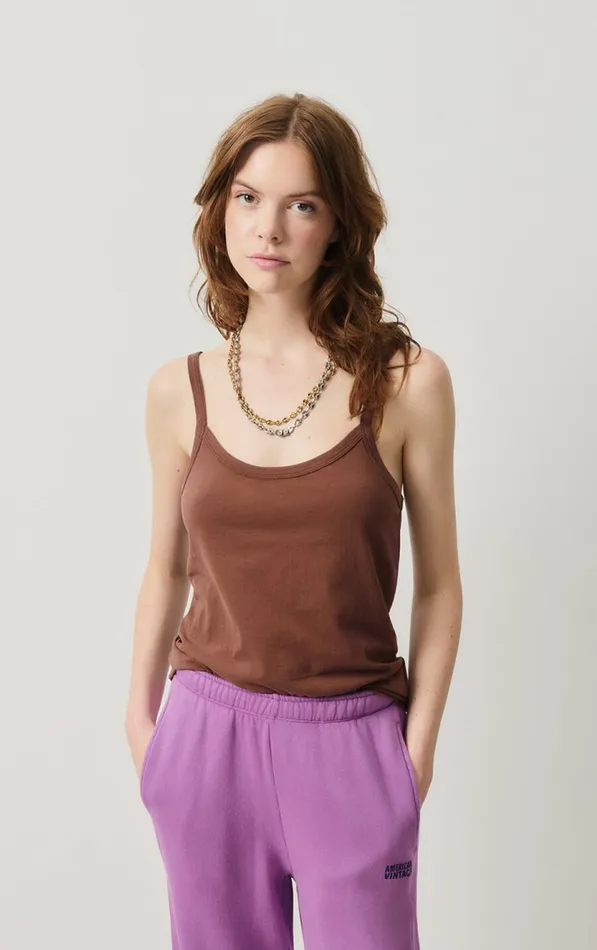 American Vintage Tops and Tanktops Women Tank Top Gamipy Choco