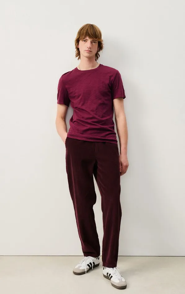 American Vintage Trousers Men Trousers Padow Vintage Mahogany