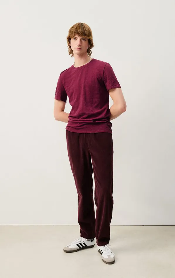 American Vintage Trousers Men Trousers Padow Vintage Mahogany