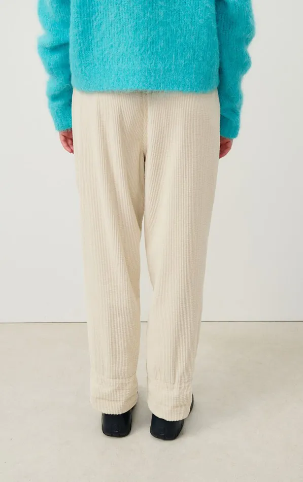 American Vintage Trousers Women Trousers Padow Ecru Vintage
