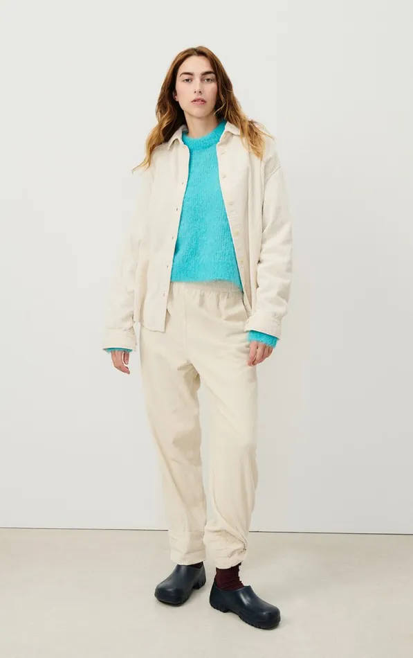 American Vintage Trousers Women Trousers Padow Ecru Vintage