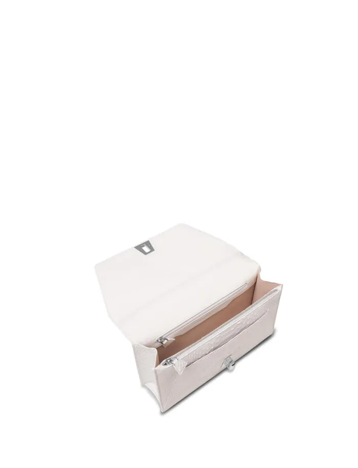 Anouk City Bag In Python White Women Akris Crossbody Bags