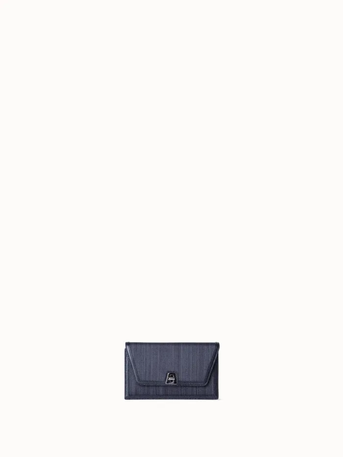 Anouk Clutch Bag In Horsehair Fabric Blackgraphite Women Akris Clutches