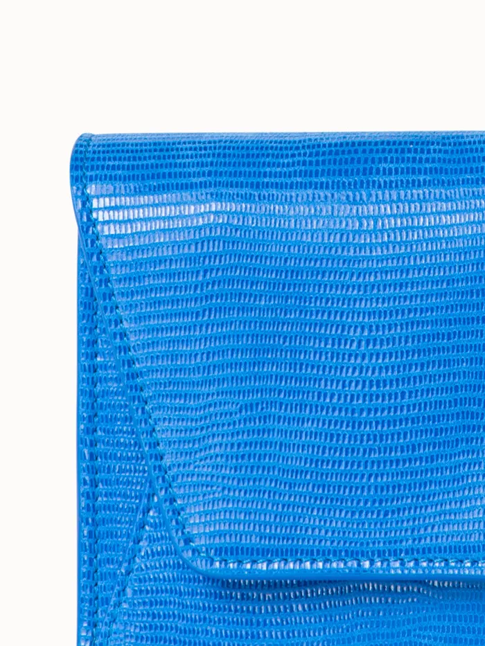 Anouk Envelope Bag With Shiny Lizard Finish Regatta Women Akris Clutches
