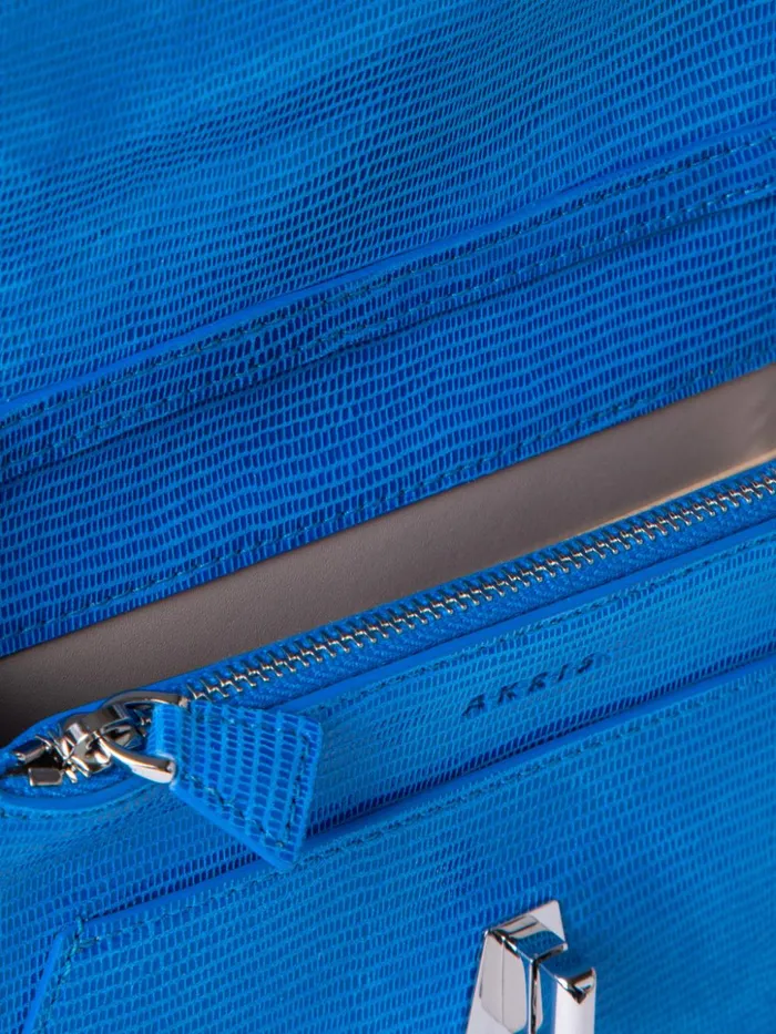 Anouk Envelope Bag With Shiny Lizard Finish Regatta Women Akris Clutches