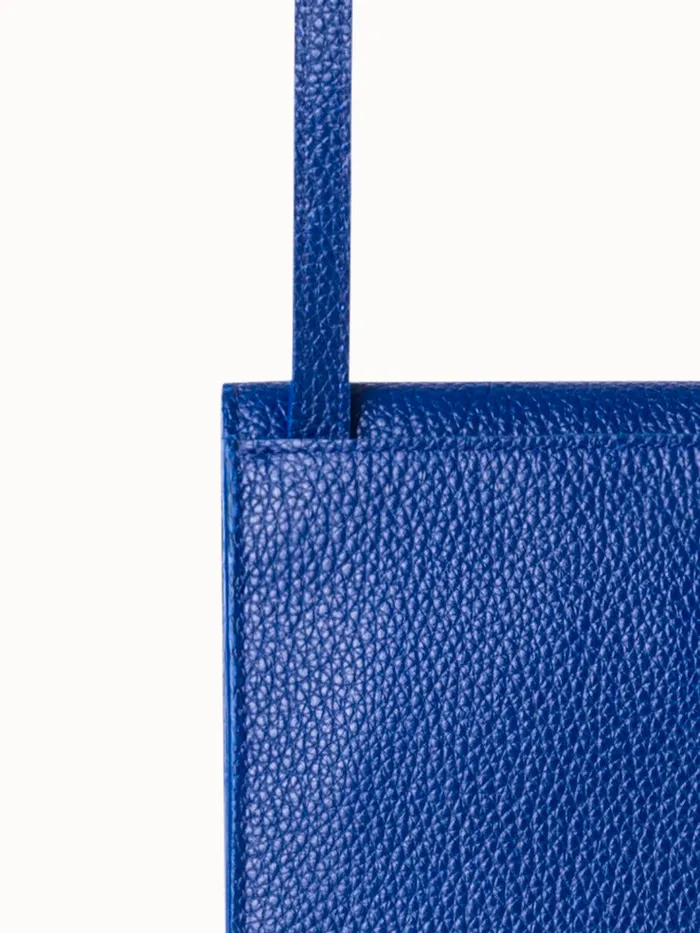 Anouk Phone Pouch In Cervocalf Leather Ocean Women Akris Mini Bags