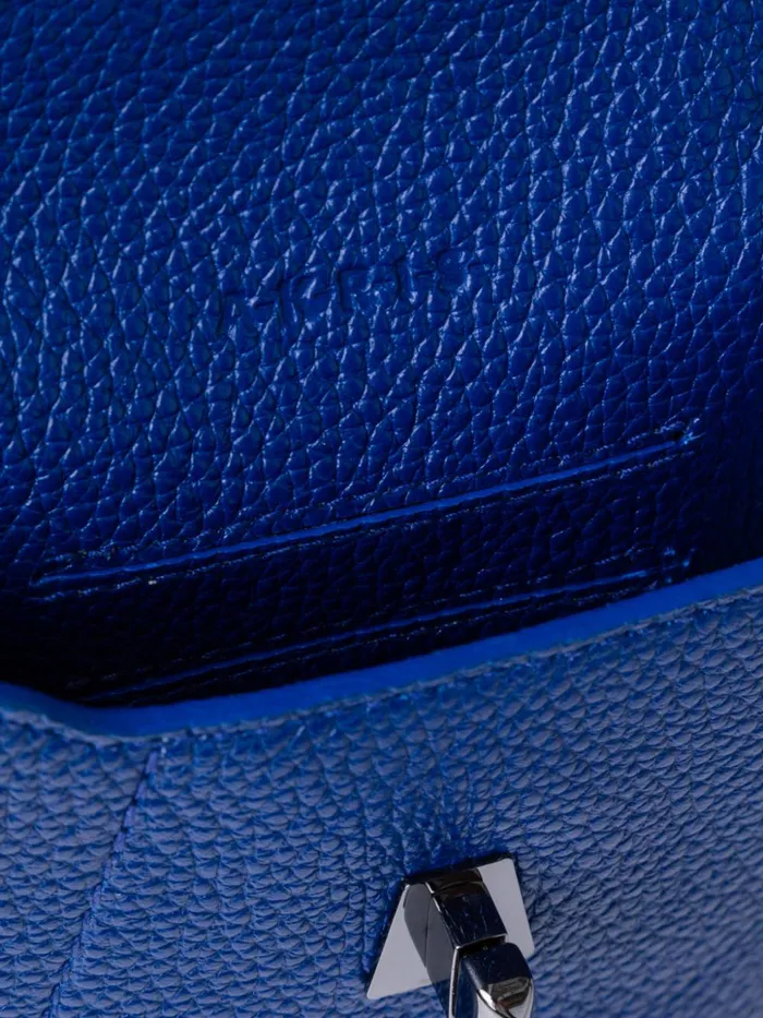 Anouk Phone Pouch In Cervocalf Leather Ocean Women Akris Mini Bags