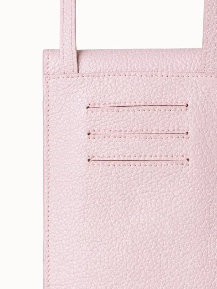 Anouk Phone Pouch In Cervocalf Leather Pale Rose Women Akris Phone Pouch