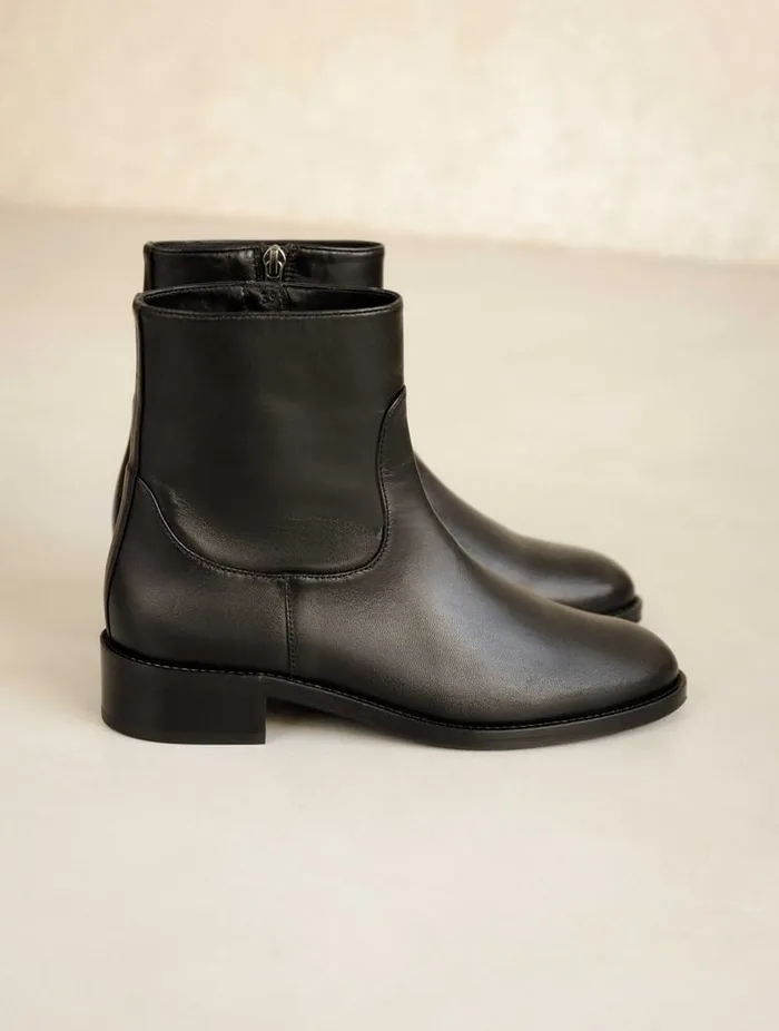 Arij Passion Black Women Bobbies Ankle Boots Arij Passion Black Women Bobbies Ankle Boots