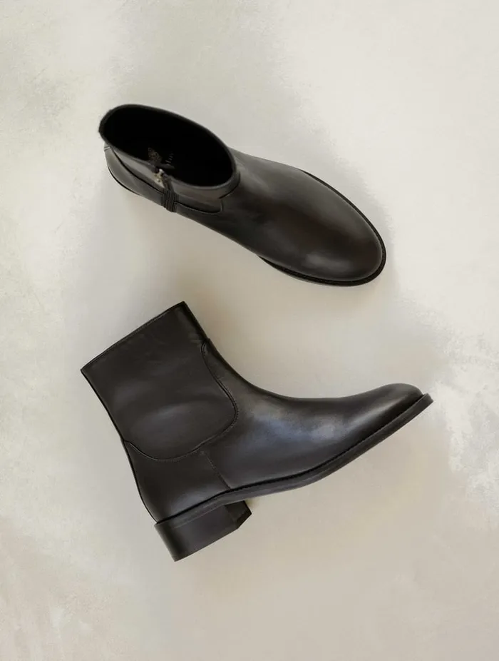 Arij Passion Black Women Bobbies Ankle Boots Arij Passion Black Women Bobbies Ankle Boots