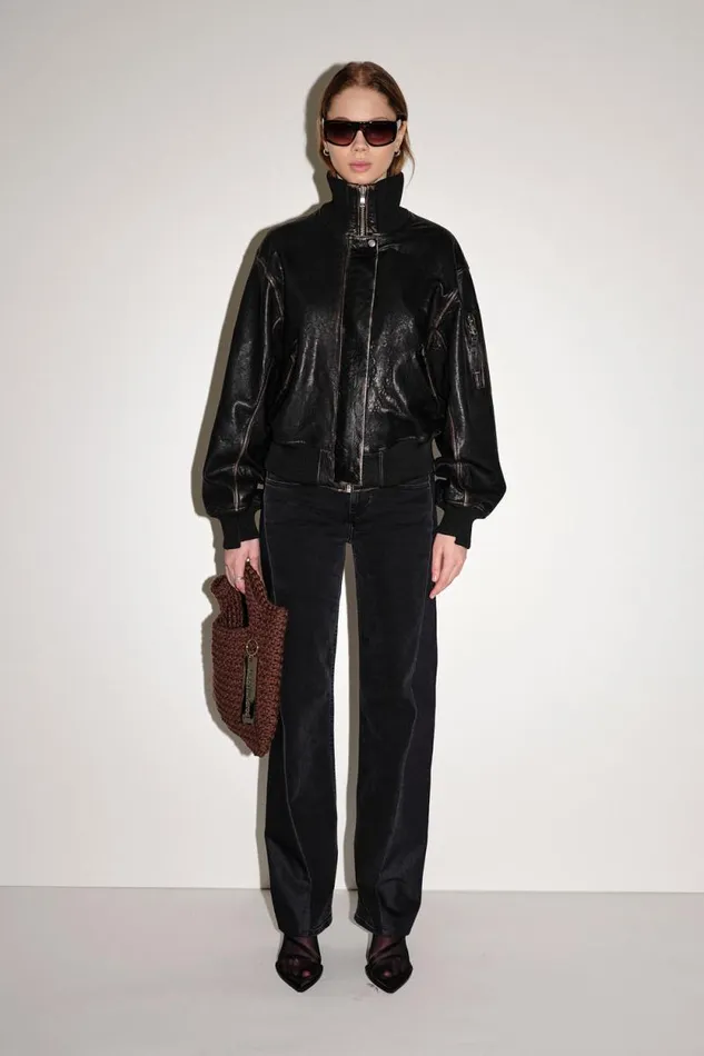 Arletta Leather 8211 Black Women Won Hundred Coats Jackets and Blazers