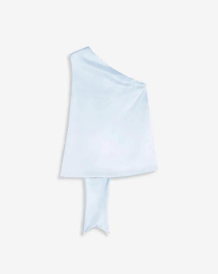 Asymmetrical Top With Ribbon Detail Azur Women Lanvin Tops
