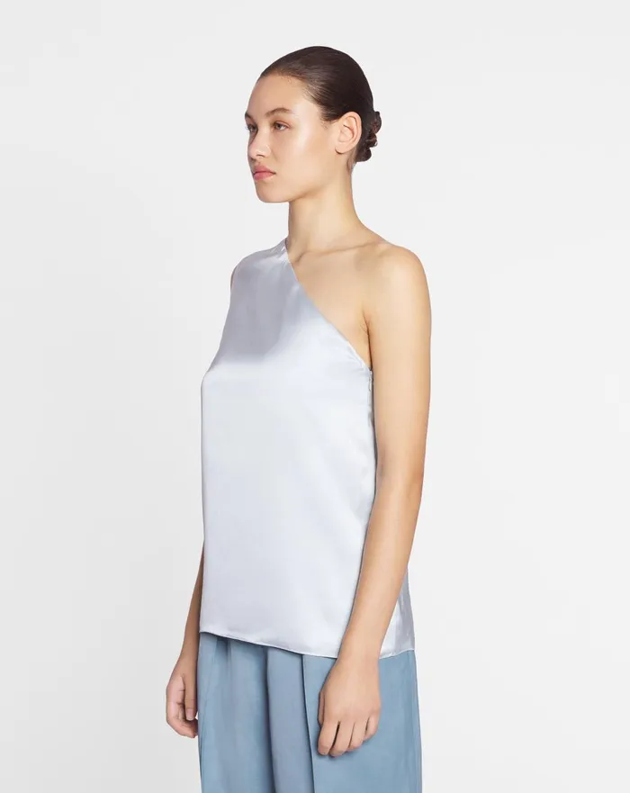 Asymmetrical Top With Ribbon Detail Azur Women Lanvin Tops