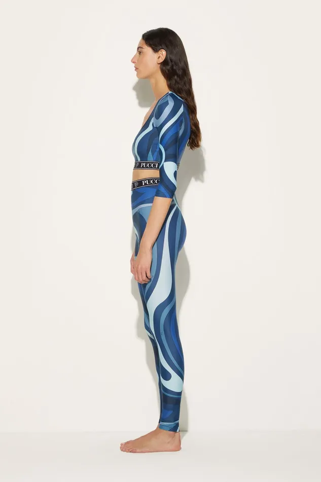 Athleisure Women PUCCI MarmoPrint Crop Top