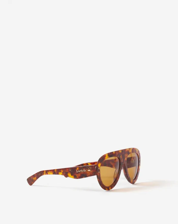 Aviator Sunglasses Amberturtoise Men Lanvin Sunglasses