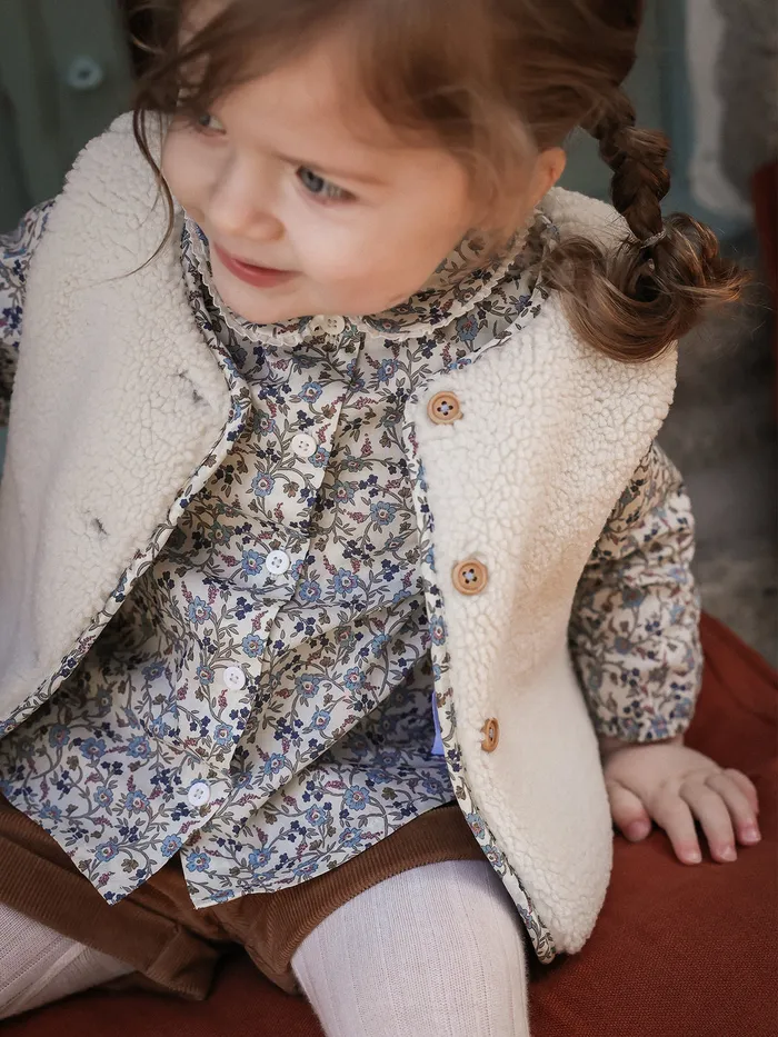 Baby Cyrillus Baby Girl Hannah Motif Blouse Made With Liberty Fabric Lib Hannah Fay