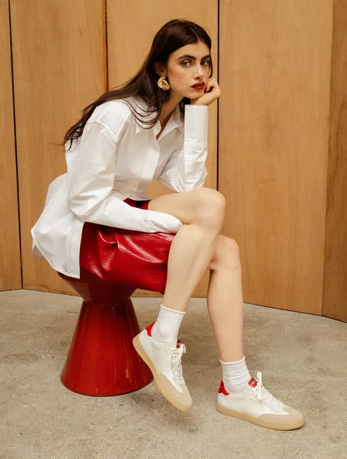 Bahia Off White and Espelette Women Bobbies Sneakers Bahia Off White and Espelette Women Bobbies Sneakers