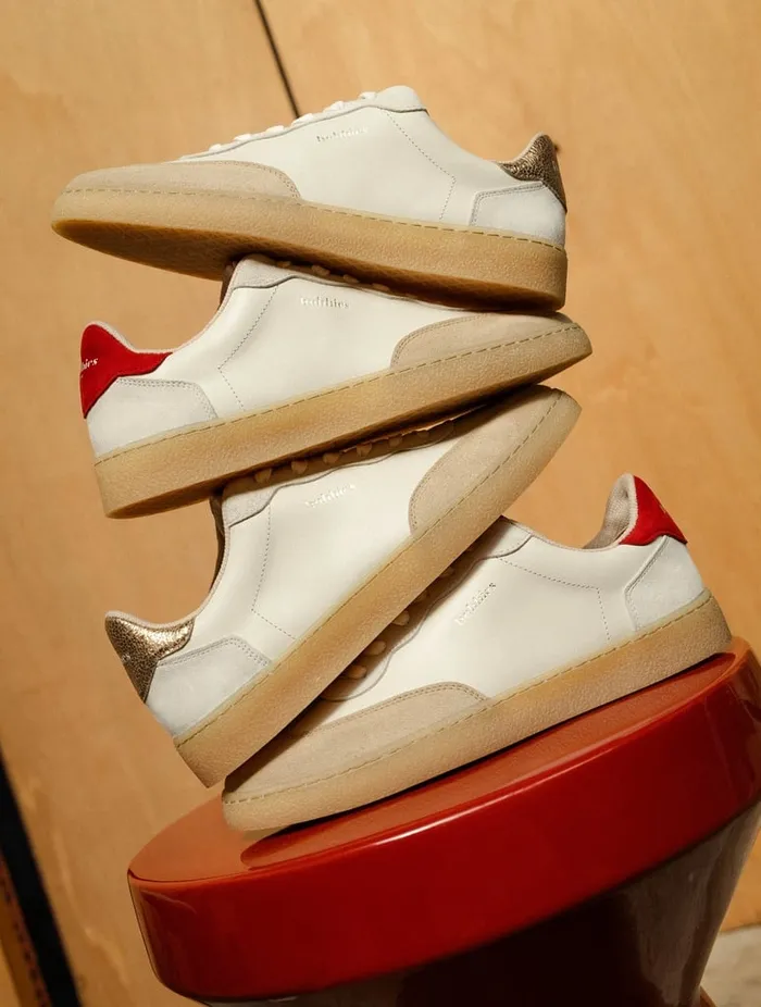 Bahia Off White and Sepia Gold Women Bobbies Sneakers Bahia Off White and Sepia Gold Women Bobbies Sneakers