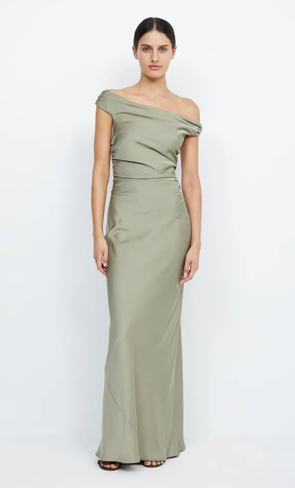 Bec Bridge Bridesmaids Dresses ETERNITY OFF SHOULDER MAXI Sage 8211 Women