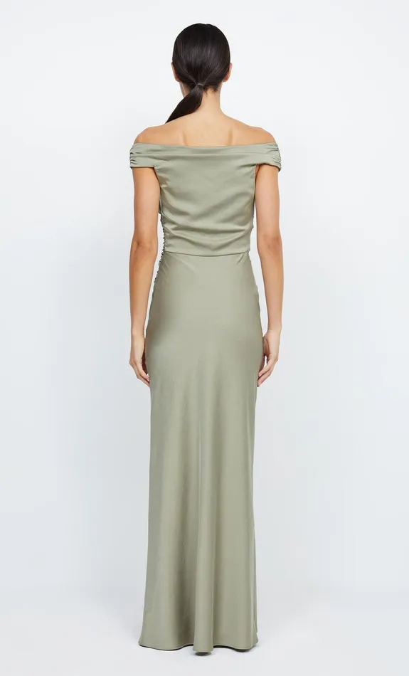 Bec Bridge Bridesmaids Dresses ETERNITY OFF SHOULDER MAXI Sage 8211 Women