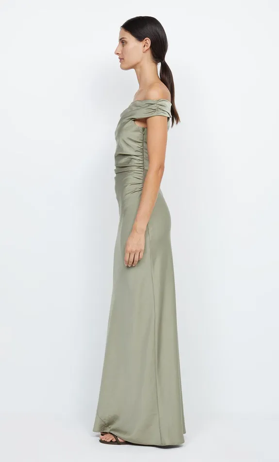 Bec Bridge Bridesmaids Dresses ETERNITY OFF SHOULDER MAXI Sage 8211 Women