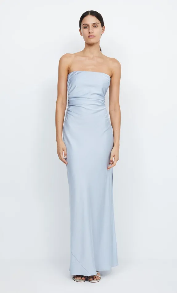 Bec Bridge Bridesmaids Dresses ETERNITY STRAPLESS MAXI Dusty Blue 8211 Women
