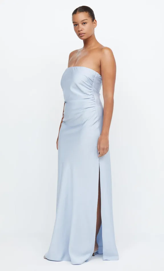 Bec Bridge Bridesmaids Dresses ETERNITY STRAPLESS MAXI Dusty Blue 8211 Women