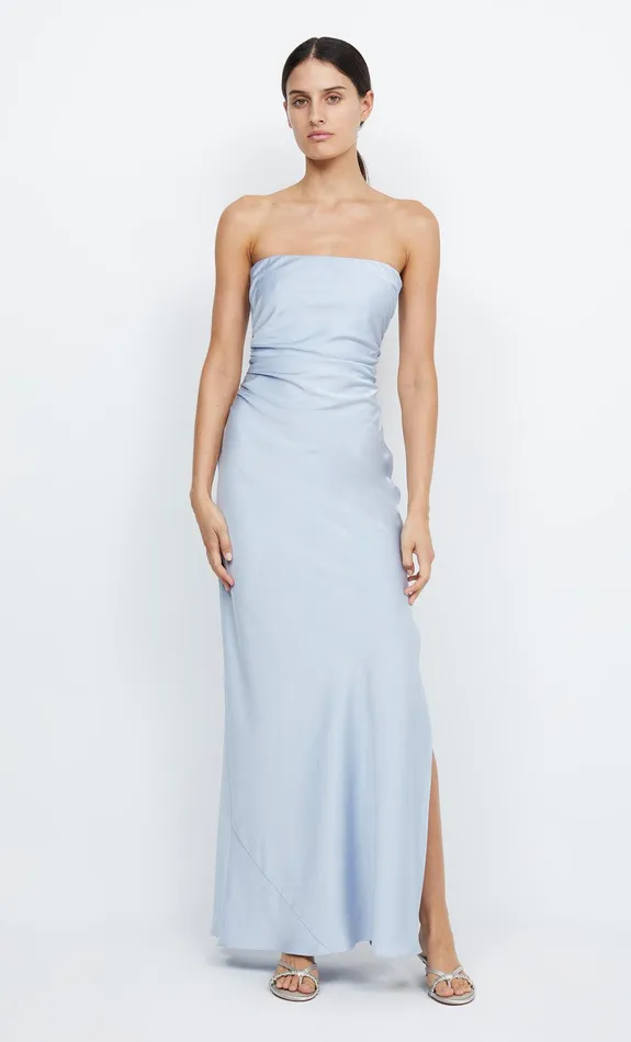 Bec Bridge Bridesmaids Dresses ETERNITY STRAPLESS MAXI Dusty Blue 8211 Women