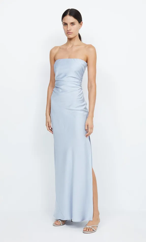 Bec Bridge Bridesmaids Dresses ETERNITY STRAPLESS MAXI Dusty Blue 8211 Women
