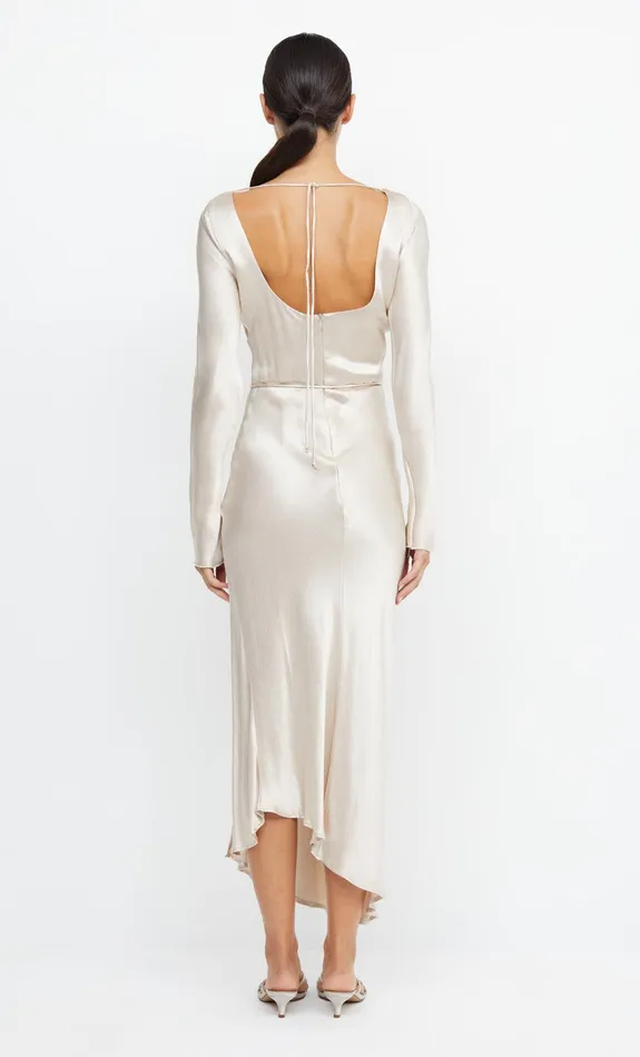 Bec Bridge Bridesmaids Dresses MOON DANCE LONG SLEEVE MAXI DRESS Sand 8211 Women