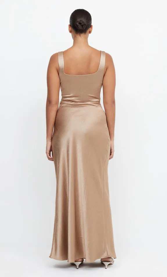 Bec Bridge Bridesmaids Dresses THE DREAMER SQUARE NECK DRESS Golden 8211 Women