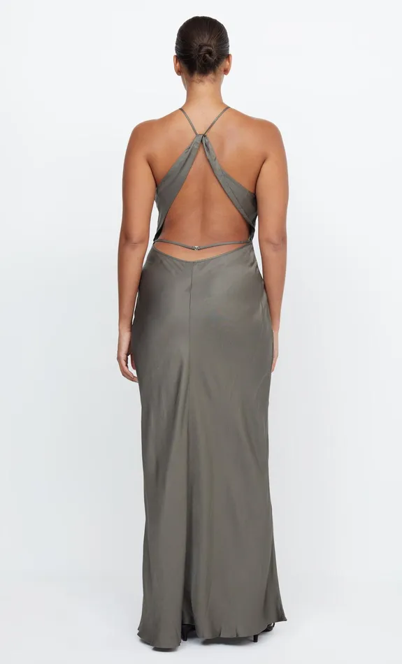 Bec Bridge Dresses ADORE HALTER MAXI DRESS Dark Willow 8211 Women