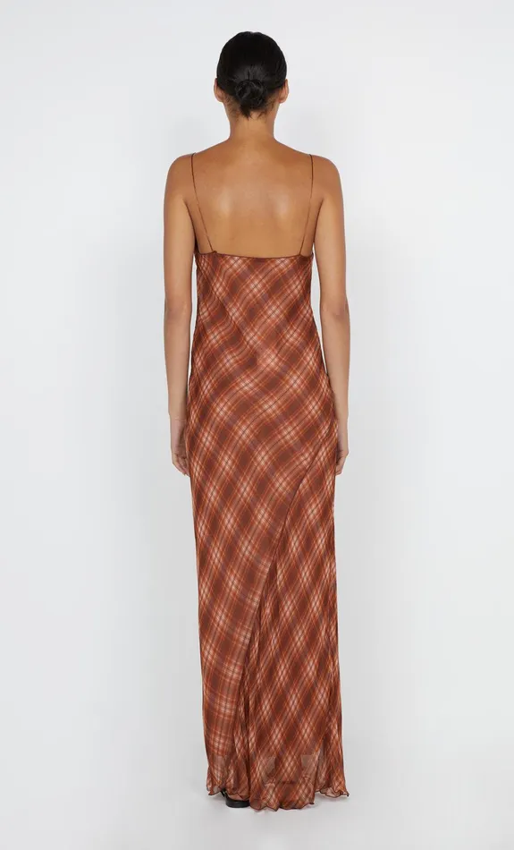 Bec Bridge Dresses DEVI MAXI DRESS Desert Check 8211 Women