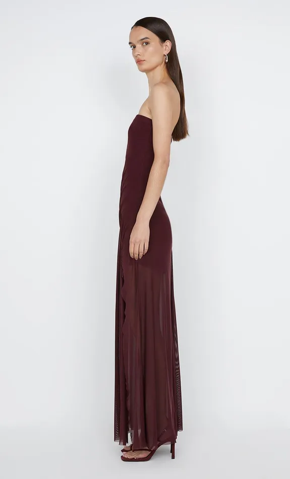 Bec Bridge Dresses ESSIE STRAPLESS DRESS Deep Plum 8211 Women