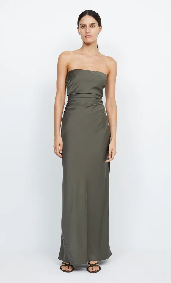 Bec Bridge Dresses ETERNITY STRAPLESS MAXI Dark Willow 8211 Women