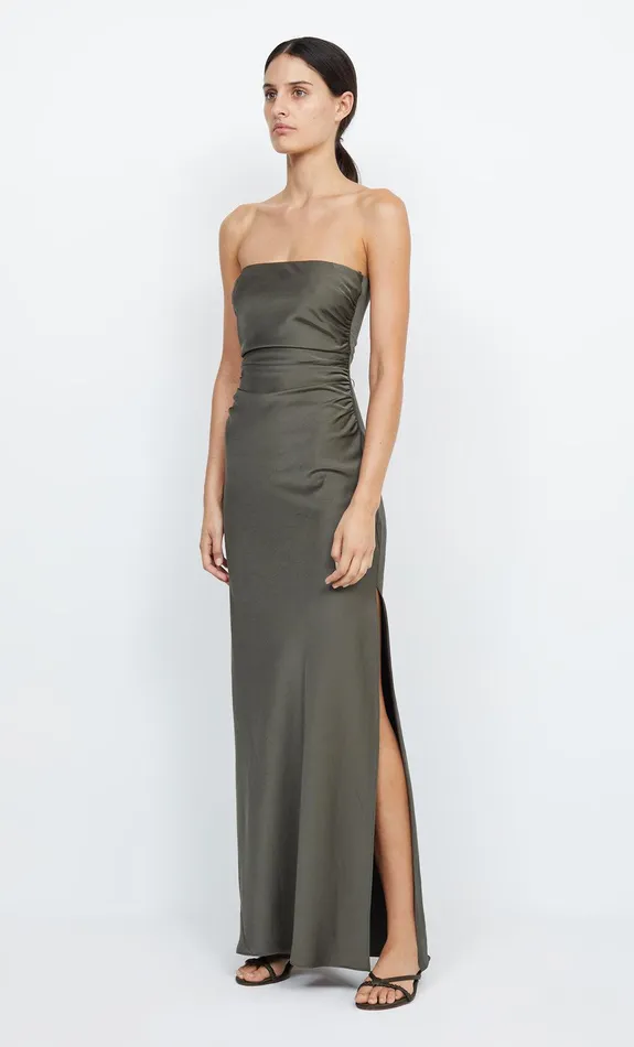 Bec Bridge Dresses ETERNITY STRAPLESS MAXI Dark Willow 8211 Women