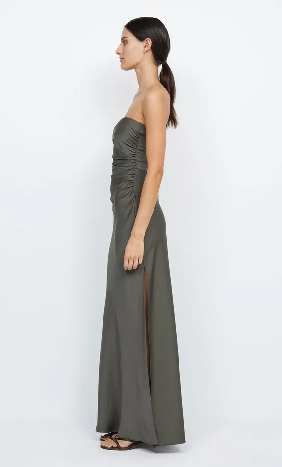 Bec Bridge Dresses ETERNITY STRAPLESS MAXI Dark Willow 8211 Women